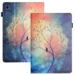 Samsung Galaxy Tab S5e Litchi Leather Case (Oil Painting Tree) - 1