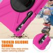 Samsung Galaxy Tab S9+/S8+ Rugged Rotatable Kickstand Case (Rose Red) - 3
