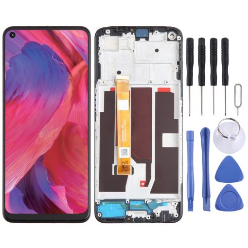 OPPO A74 5G OEM LCD Screen Digitizer Assembly with Frame - 1