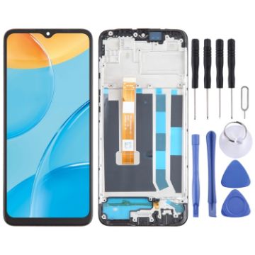 OPPO A15 OEM LCD Screen Digitizer Assembly with Frame - 1