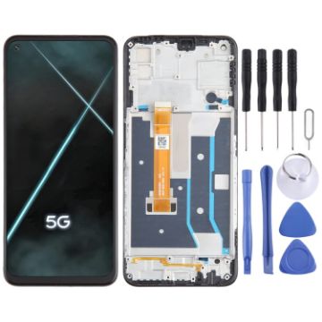 OPPO K7x OEM LCD Screen Digitizer Assembly with Frame - 1