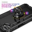Samsung Galaxy A06 4G Shockproof TPU+PC Case with Holder Black - 5