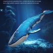 Remote Control Whale Toy LS-XDU/RC B4 - Royal Blue, Dives & Sprays Water - 3