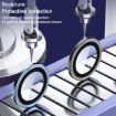 TOTU PG-1 Blue Metal Frame Lens Protector for iPhone 15 Plus - 4