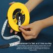Jianda 30m Fiber Leather Tape Measure - Disc-shaped, Hand-operated - 4