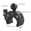 Dual-Heads Crabs Clamps Motorcycle Handlebar Mount, 22cm Length - 4