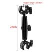 Dual-Head Crabs Clamps Motorcycle Handlebar Mount, 28cm Length - 2