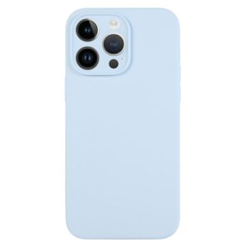 Sky Blue Liquid Silicone Case for iPhone 14 Pro - 1