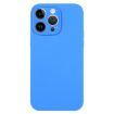 iPhone 14 Pro Lake Blue Silicone Case - Pure Color, Fine Pore - 1