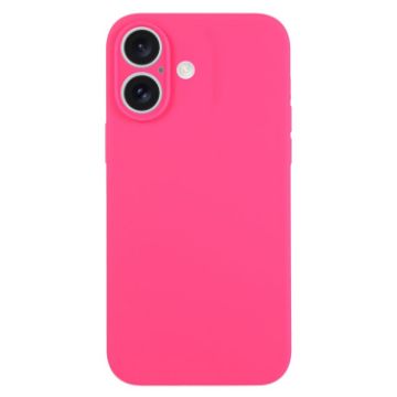 iPhone 16 Plus Fresh Pink Liquid Silicone Phone Case - 1