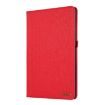 Galaxy Tab S10 FE/S9 FE Red Fabric Flip Leather Case - 2