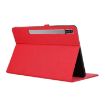 Galaxy Tab S10 FE/S9 FE Red Fabric Flip Leather Case - 6