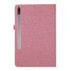 Galaxy Tab S10 FE/S9 FE Rose Red Fabric Flip Leather Case - 3