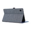 Samsung Galaxy Tab A9 Fabric Flip Leather Case, Dark Blue - 6