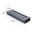 ORICO BT2U3-10AB-GY-BP 10 Port USB 3.0 HUB with Switches EU Plug - 3