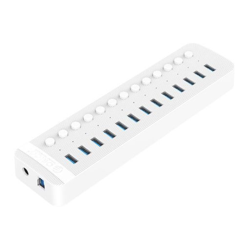 ORICO CT2U3-13AB 13-Port USB 3.0 HUB with Switches (US Plug, White) - 1
