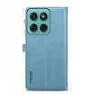 Moto G86 5G ESEBLE Lanyard Zipper Wallet RFID Case (Blue) - 3