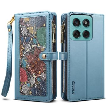 Motorola Edge 60 Pro Star Series RFID Leather Wallet Case (Blue) - 1