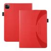 iPad Pro 13 2024 Red Litchi Texture Leather Tablet Case - 2