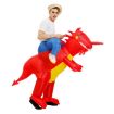 Red Dinosaur Halloween Inflatable Costume, Size S (80-120cm) - 1