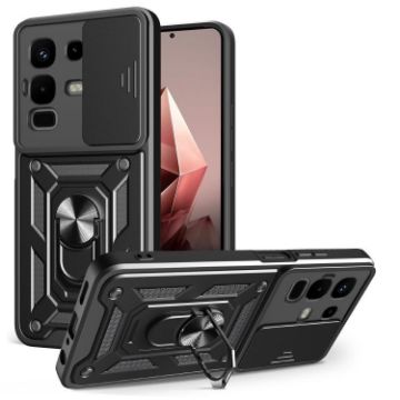 Infinix Note 50x Case Black with Sliding Camera Cover TPU+PC - 1
