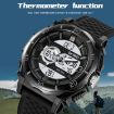 SKMEI 2098 Men's Waterproof Digital Watch with Thermometer - Black - 5