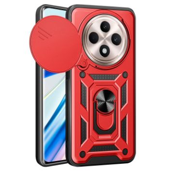 OPPO Reno12 F 5G Phone Case with Sliding Camera Cover (Red) - 1