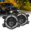Jeep Wrangler JK 2007-2015 4" Dual Lens Fog Light Pair (Yellow/White) - 4