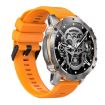 AK56 IP67 BT5.1 Smart Watch, Voice Call/Health, Silicone Orange Strap - 3