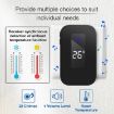 C303B Wireless Doorbell & Elderly Pager with Display, UK Plug (Black) - 2