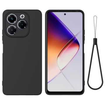 Infinix Note 40X 5G Black Silicone Dropproof Full Coverage Case - 1
