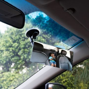 Adjustable 360 Car Windshield Blind Spot Mirror with Suction Cup - 1