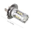 H7 5W Auto Fog Lights - 16 SMD-2835 LED Bulbs, White, 250LM, 2PCS - 3