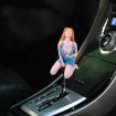 Sexy Blue Universal Gear Shift Knob with Three Covers for All Cars - 1