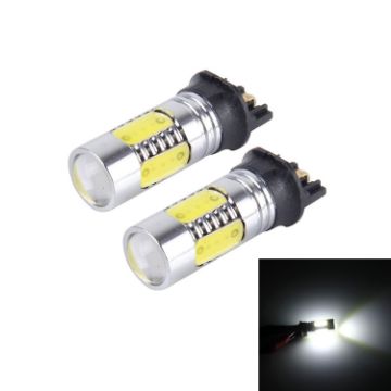 2 PCS PW24W 7.5W Car Fog Light, 400 LM, 5 COB LEDs, 6000K, White - 1