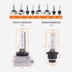 D4R HID Bulbs 35W 3800LM 8000K Xenon Lights, DC 12V (2 PCS, White) - 5