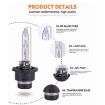 D4R HID Bulbs 35W 3800LM 8000K Xenon Lights, DC 12V (2 PCS, White) - 6