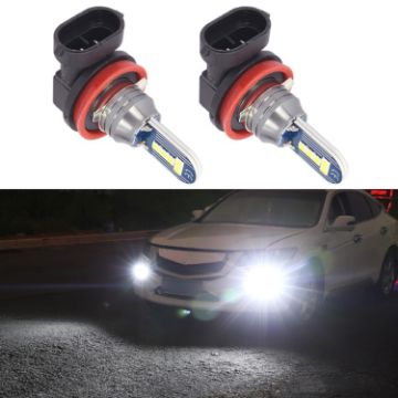 H11 DC12V 7.8W Car LED Fog Light Pair - White Light - 1
