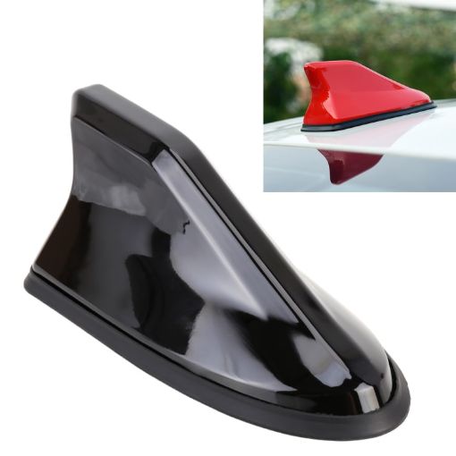 Shark Fin Universal Car Antenna Aerial Radio Signal (Black) - 1