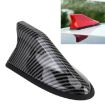 Carbon Fiber Black Universal Shark Fin Car Antenna Aerial - 1