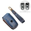 Blue Cowhide Leather Key Cover for Old BMW - Hallmo - 3