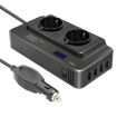 12V 200W Car Smart Digital Display Inverter, EU Plug - 1
