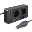 12V 200W Car Smart Digital Display Inverter, EU Plug - 2