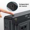 12V 200W Car Smart Digital Display Inverter, EU Plug - 5