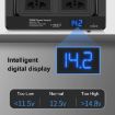 12V 200W Car Smart Digital Display Inverter, EU Plug - 6