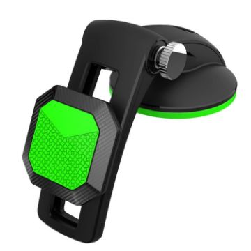 Green Magnetic Phone Holder for Car Dashboard and Console - 1