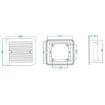 12V White Air Vent with Fan for RV Trailer Caravan Ventilation - 4