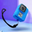 GoPro HERO8 Black Silicone Case with Wrist Strap (Blue) - 5