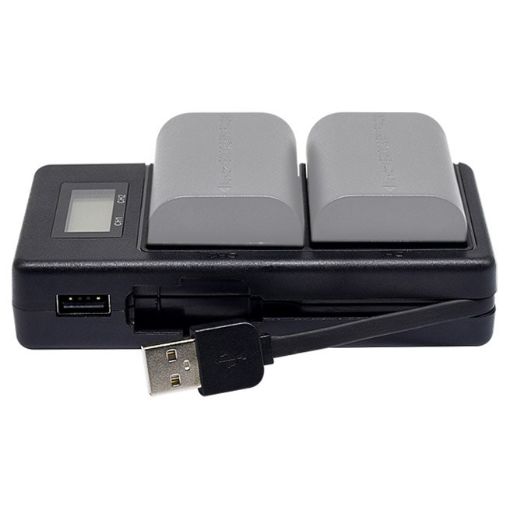 LP-E6 Battery & LCD Charger for Canon SLR Digital Cameras - 1