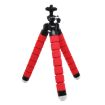 Red Mini Octopus Tripod with Phone Clamp & Remote Control - 2